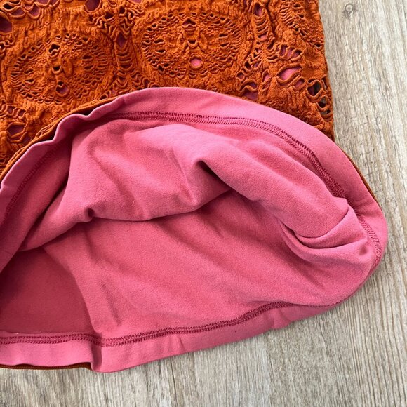 Womens Intimately Free People Orange/Pink Crochet Dress - XS/S - Picture 4 of 6
